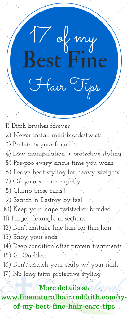 Fine Hair Tips | 17 Ways to Maintain Healthy Fine Natural Hair