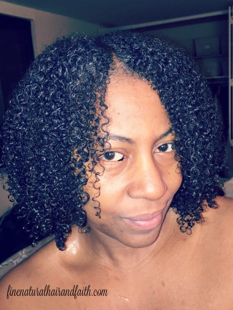 detangled fine hair