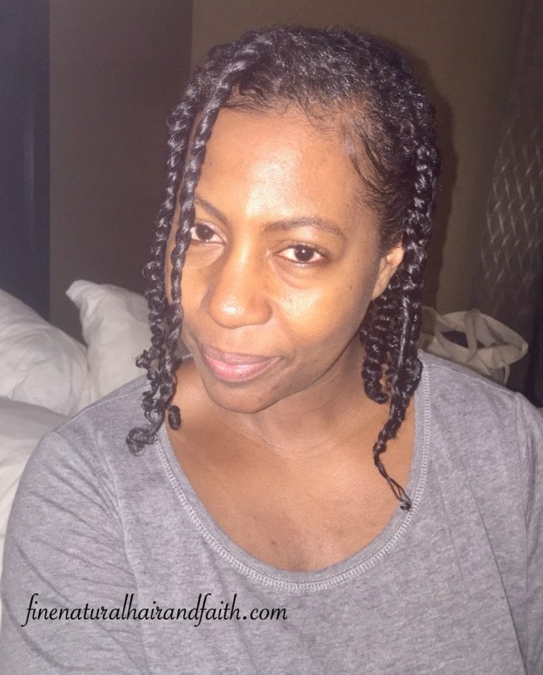 twists cute natural hairstyle