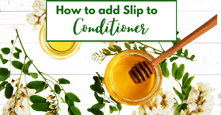 how to add slip to conditioner