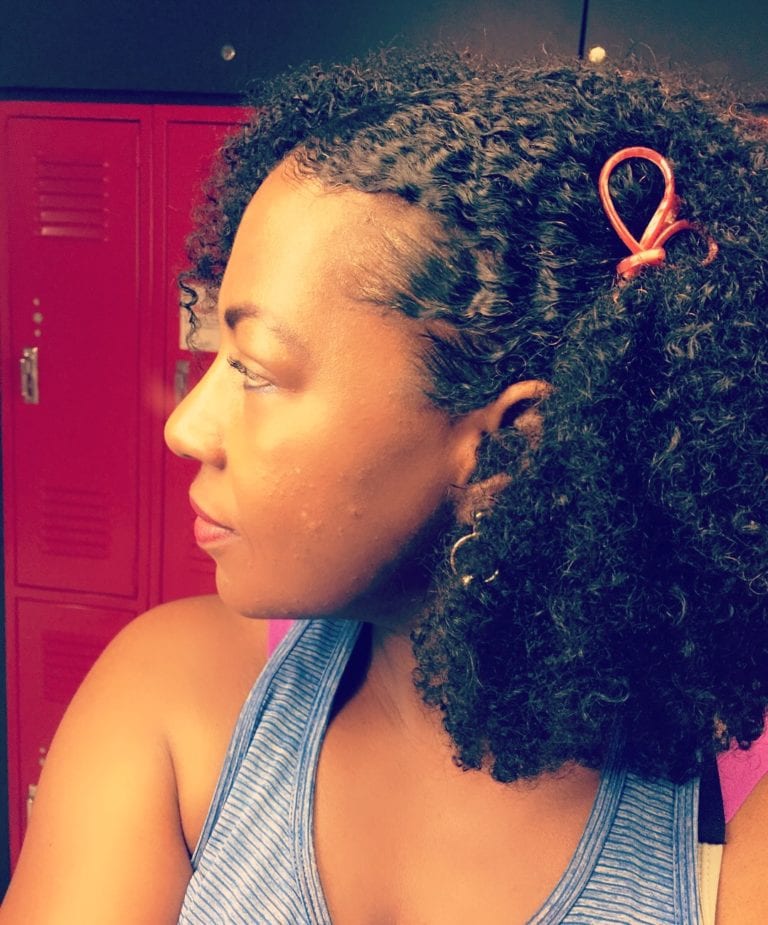 dense fine natural hair