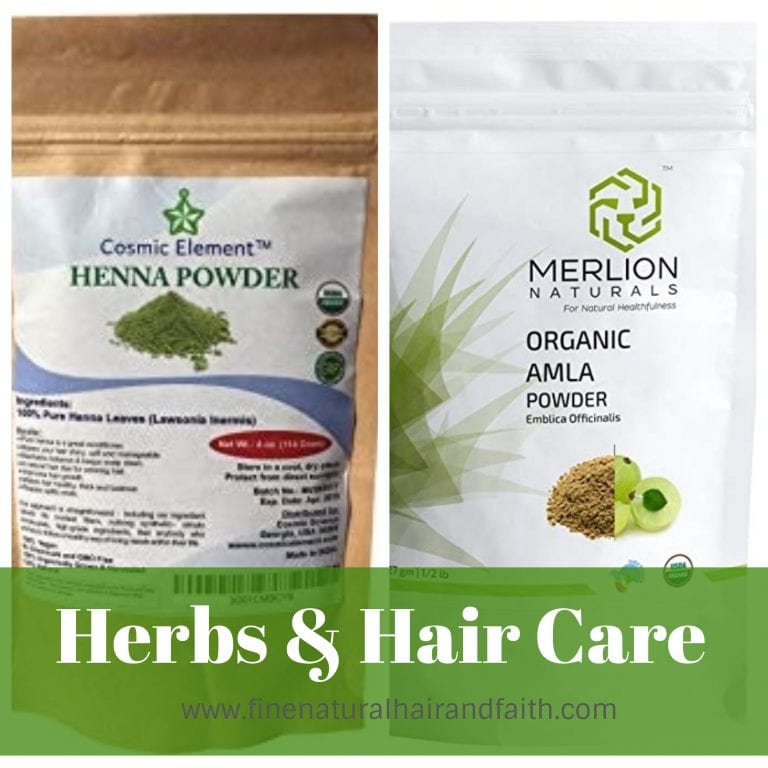 amla and henna herbs for hair care