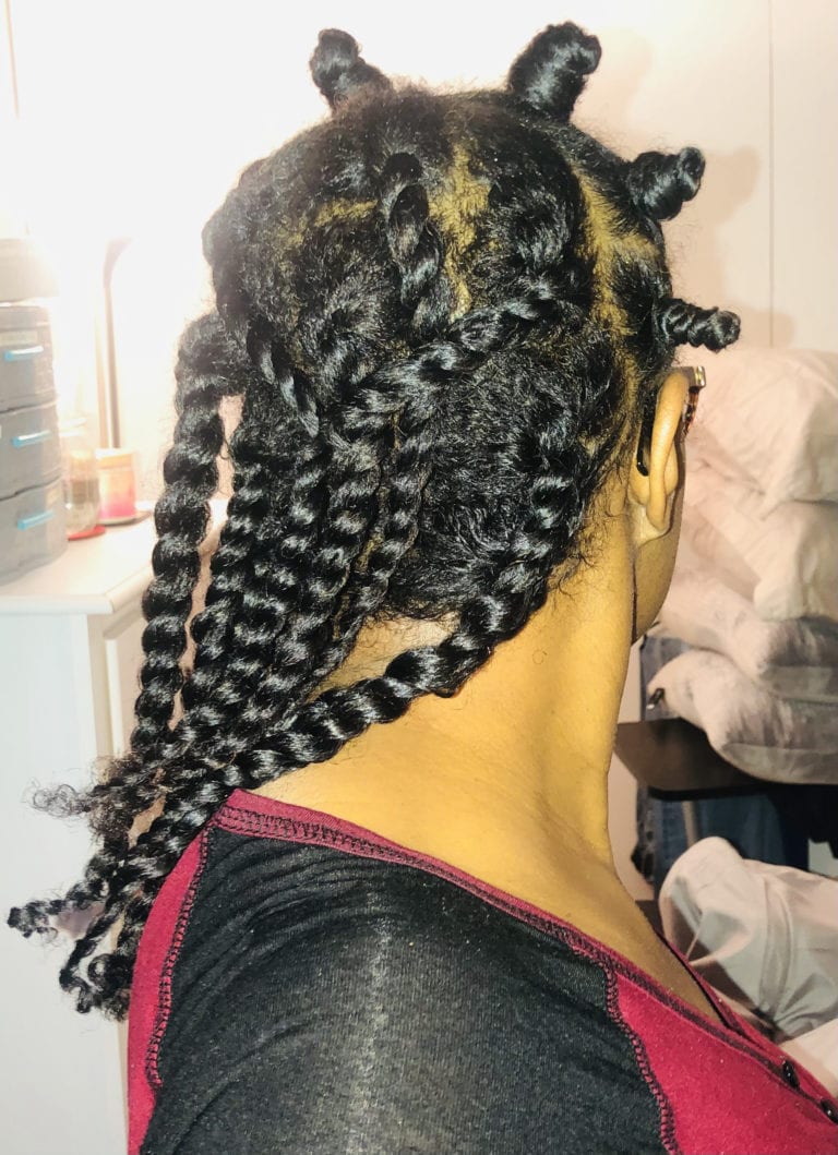 healthy fine natural hair