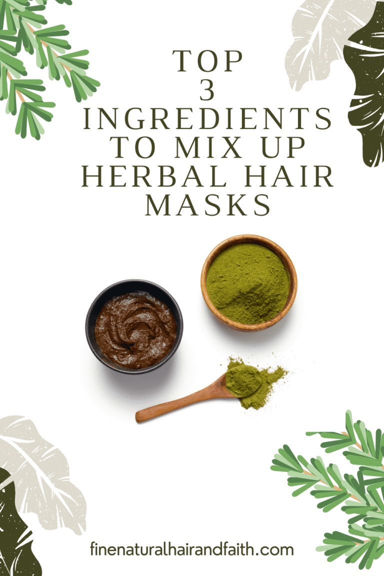 mixing herbal hair blends