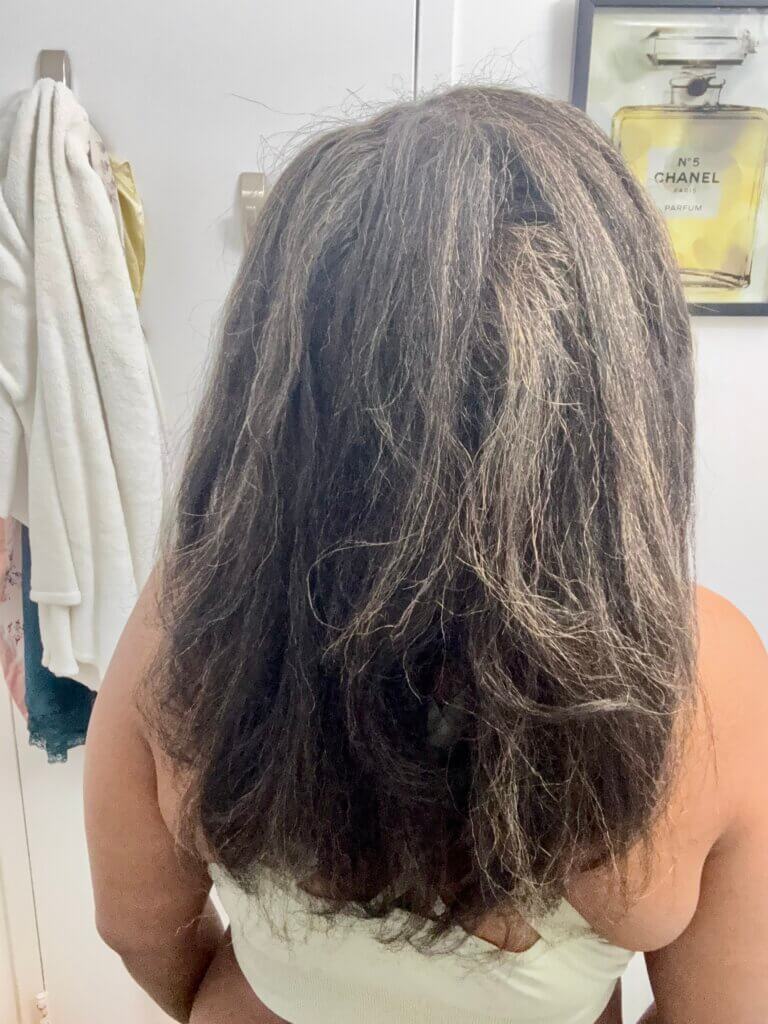 wavy talk straightened hair