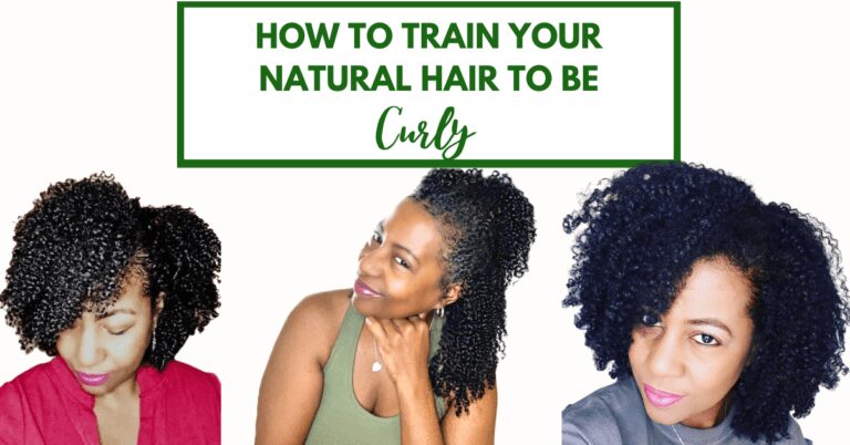 train your natural hair to be curly