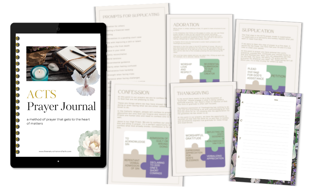 acts prayer planner journal mock up