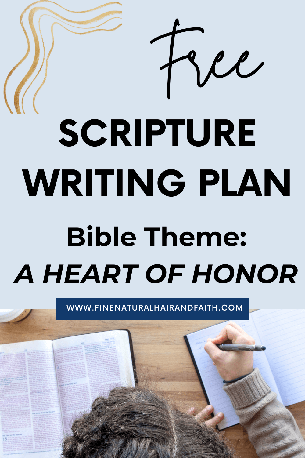 woman writing out Bible verses for a scripture writing plan