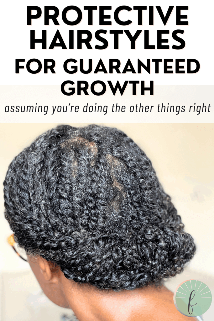 A person with natural hair styled in a twisted protective hairstyle, demonstrating an example of easy protective styles for natural hair that promote growth.