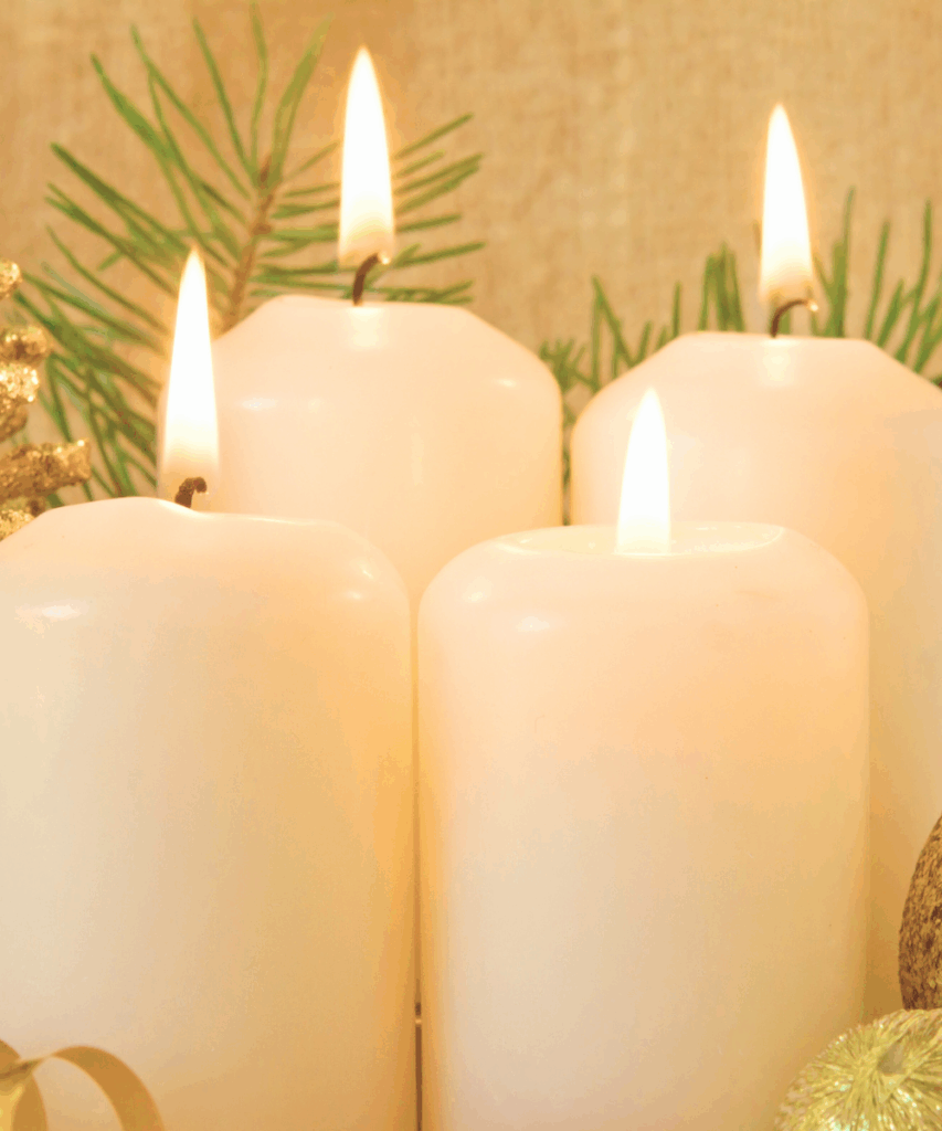 advent scene with candles