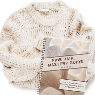 fine natural hair care guide mockup