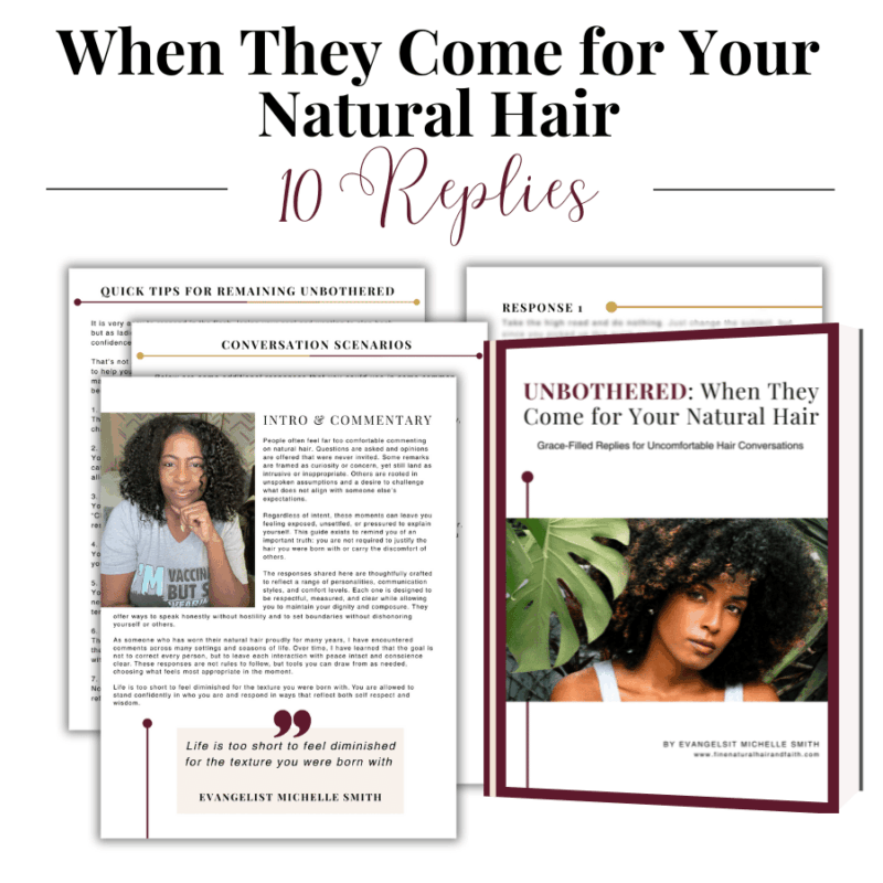 natural hair comebacks and responses guide mockup
