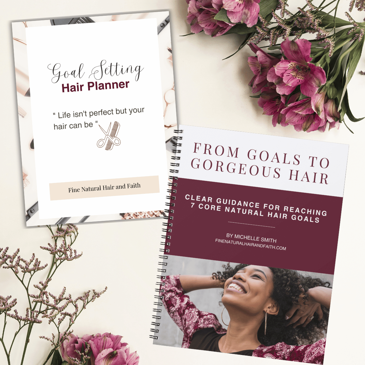 natural hair goals bundle product mockup