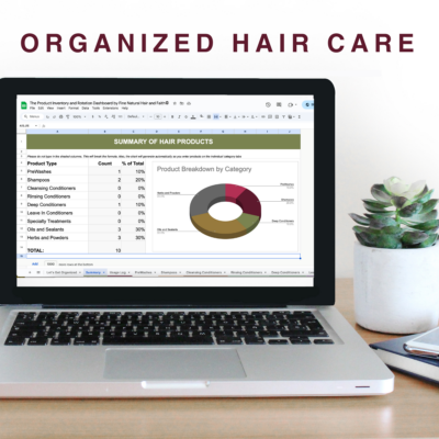 hair products inventory tracker