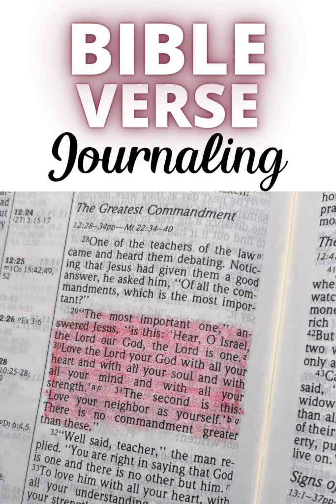 Highlighted passage in an open Bible representing Bible verse journaling and scripture reflection.