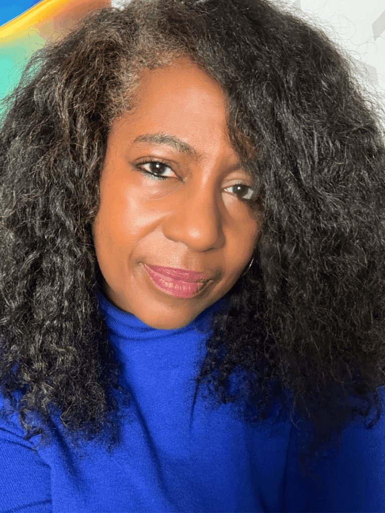 close up of black woman with type 4 natural hair