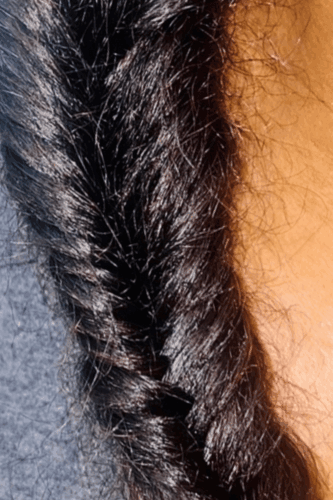 close up of pretty summer braid
