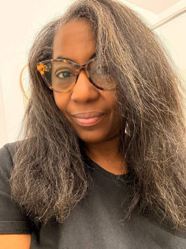 henna covered gray hairs