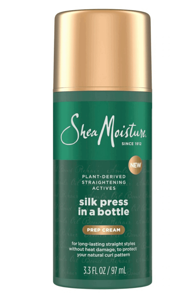 shea moisture's silk press in a bottle